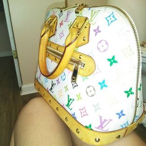 Louis Vuitton Multi color white medium Alma